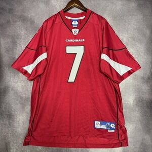 VTG Arizona Cardinals Jersey Mens 2XL Red Home NFL Football Reebok Leinart #7